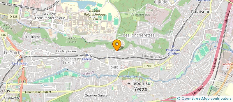 localisation de l'entreprise SERVATIC à PALAISEAU