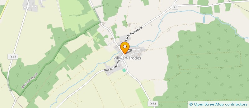 localisation de l'entreprise SERVCOL à VILLY-EN-TRODES