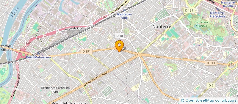 localisation de l'entreprise SERVEAST à NANTERRE