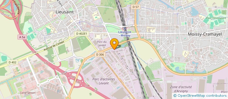 localisation de l'entreprise SERVEGY à LIEUSAINT