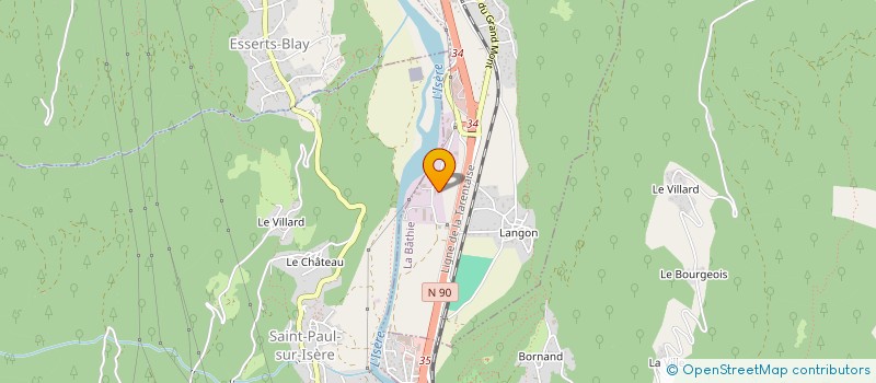 localisation de l'entreprise SERVELEC  LA BATHIE