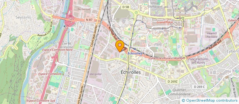localisation de l'entreprise SERVER AND SERVICE à ECHIROLLES