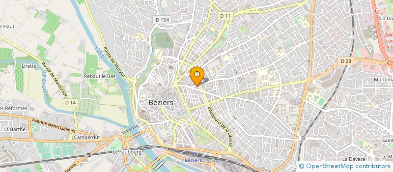 localisation de l'entreprise SERVERA T ET CANTAGREL J à BEZIERS