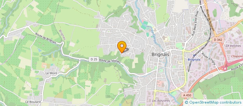 localisation de l'entreprise SERVETTAZ HOLDING  BRIGNAIS