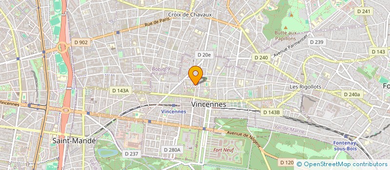 localisation de l'entreprise SERVEUR EXPRESS à VINCENNES