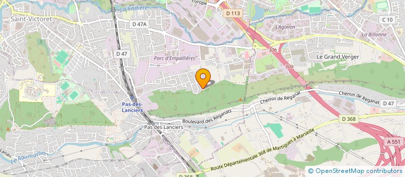 localisation de l'entreprise SERVI  SAINT-VICTORET