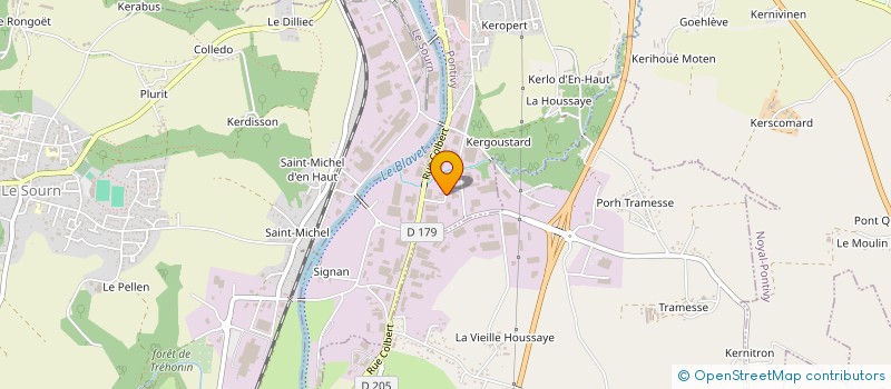 localisation de l'entreprise SERVI AGRI  PONTIVY