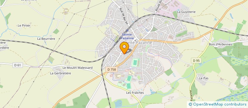 localisation de l'entreprise SERVI'BAT à SAINTE-PAZANNE