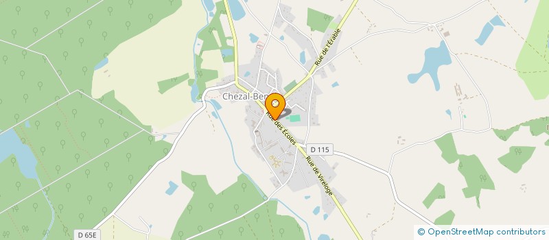 localisation de l'entreprise SERVI-BAT  CHEZAL-BENOIT