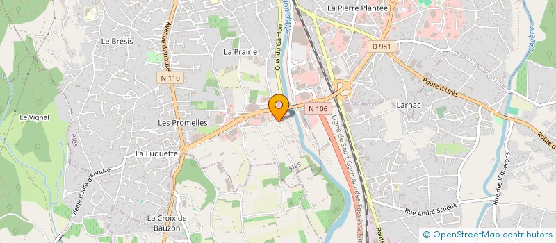 localisation de l'entreprise SERVI CONCEPT à ALES