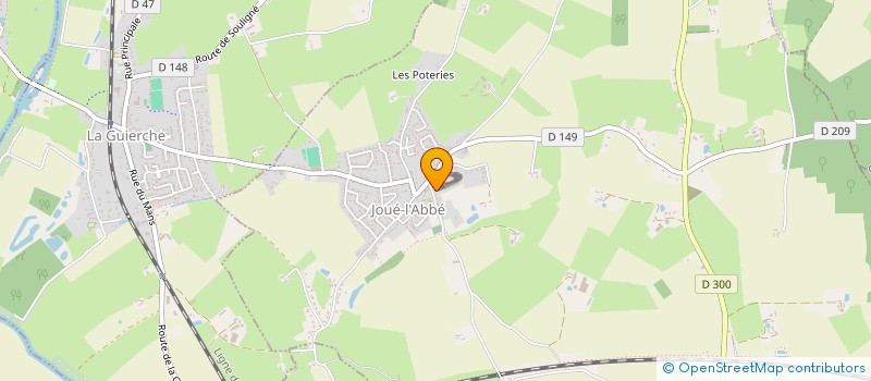 localisation de l'entreprise SERVI'DIAG LE MANS  JOUE-L'ABBE