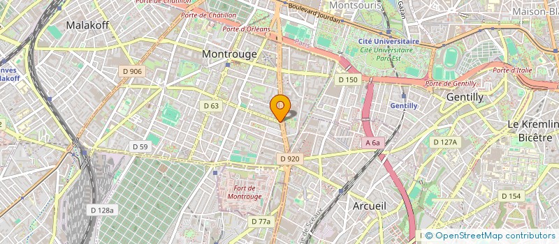 localisation de l'entreprise SERVI DIFFUS CENTRE AIDE PAR LE TRAVAIL à MONTROUGE