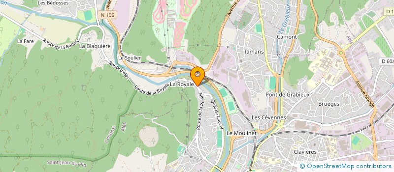 localisation de l'entreprise SERVI FORETS  ALES