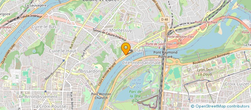 localisation de l'entreprise SERVI LOG PARTENAIRES  CALUIRE-ET-CUIRE