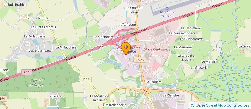 localisation de l'entreprise SERVI LOIRE INDUSTRIE à ANCENIS-SAINT-GEREON