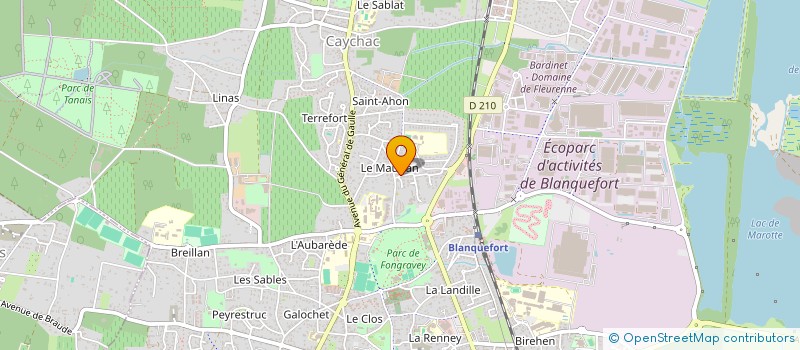 localisation de l'entreprise SERVI MAG à BLANQUEFORT