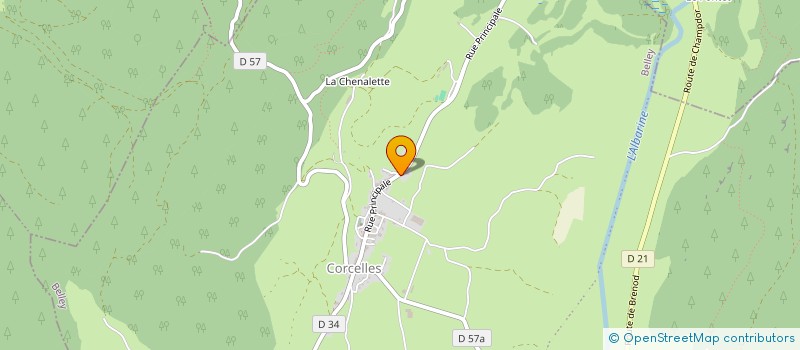 localisation de l'entreprise SERVI'NATURE à CHAMPDOR-CORCELLES