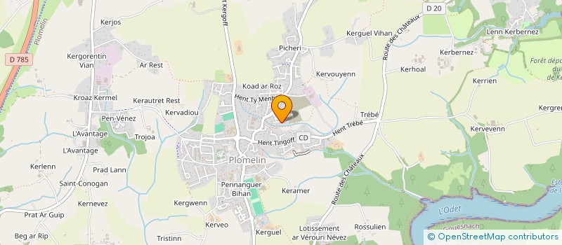 localisation de l'entreprise SERVI'NET 29  PLOMELIN