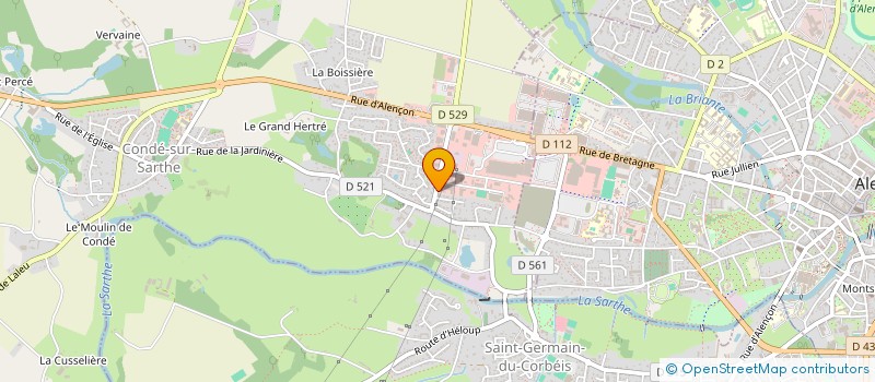 localisation de l'entreprise SERVI-NET à CONDE-SUR-SARTHE
