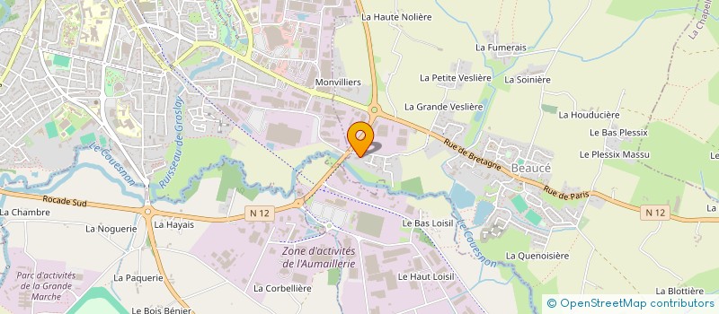 localisation de l'entreprise SERVI-PAIES  BEAUCE