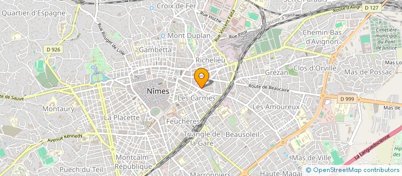 localisation de l'entreprise SERVI PLUS  NIMES