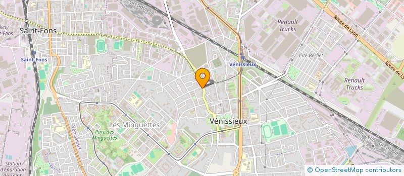 localisation de l'entreprise SERVI PRO à VENISSIEUX
