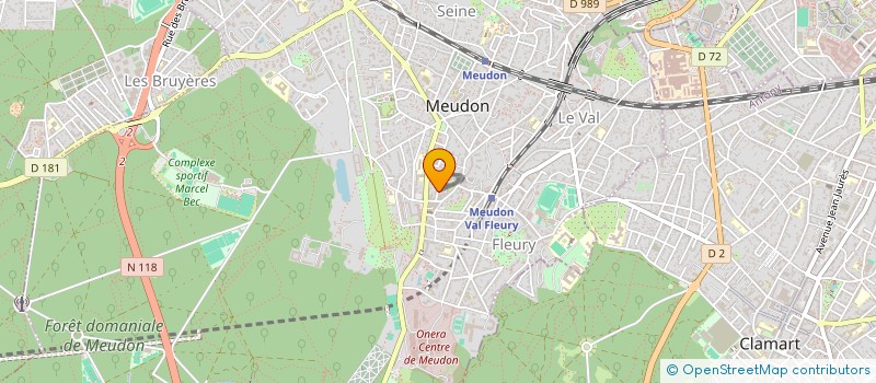 localisation de l'entreprise SERVI'QUAL  MEUDON