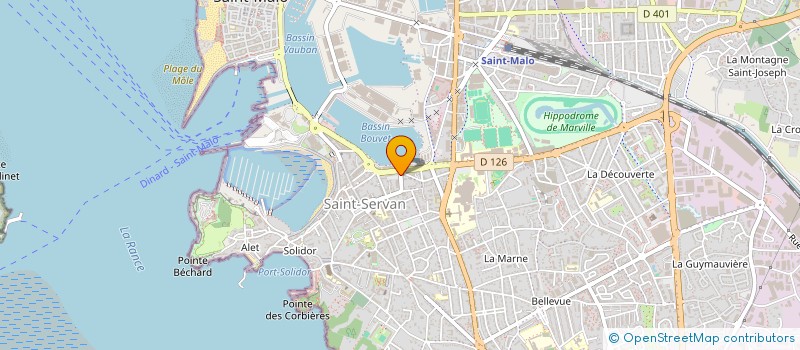 localisation de l'entreprise SERVI ROUTE  SAINT-MALO