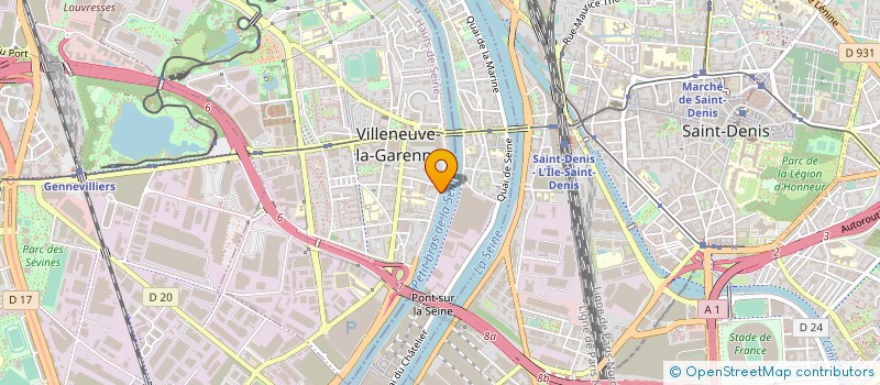 localisation de l'entreprise SERVI'S à VILLENEUVE-LA-GARENNE