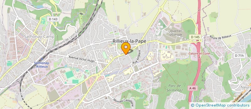 localisation de l'entreprise SERVI SPORTS  RILLIEUX-LA-PAPE