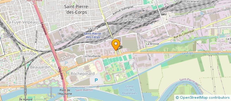 localisation de l'entreprise SERVI-TOURAINE à SAINT-PIERRE-DES-CORPS