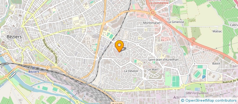 localisation de l'entreprise SERVI TRAV BAT COOP  BEZIERS