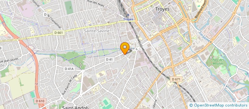 localisation de l'entreprise SERVIBAT  SAINT ANDRE LES VERGERS