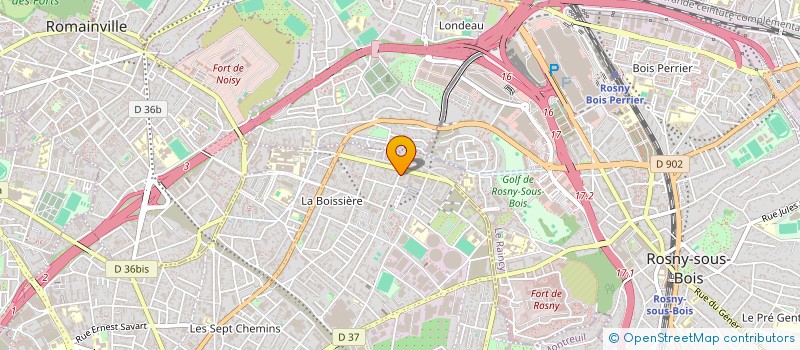 localisation de l'entreprise SERVIBAT à MONTREUIL