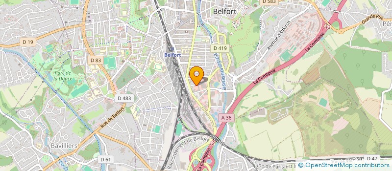 localisation de l'entreprise SERVIBAT 90 à BELFORT