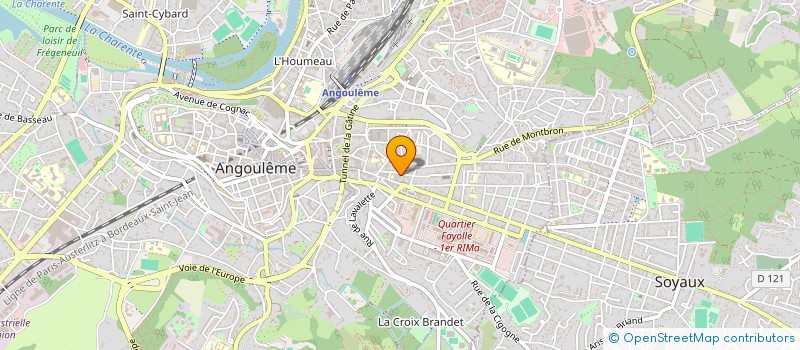 localisation de l'entreprise SERVIBIO 16 à ANGOULEME
