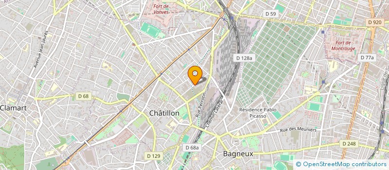 localisation de l'entreprise SERVIBOIS  CHATILLON