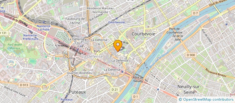 localisation de l'entreprise SERVIC MEDIC INTERENT TRAVA BALZAC ST HO à COURBEVOIE
