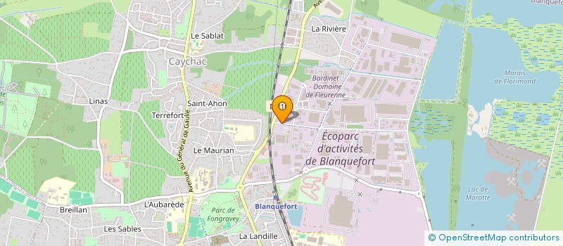 localisation de l'entreprise SERVICAD SUD OUEST à BLANQUEFORT