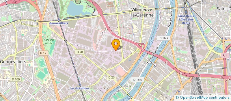 localisation de l'entreprise SERVICAR  VILLENEUVE-LA-GARENNE