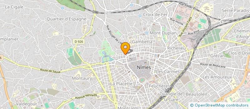 localisation de l'entreprise SERVICE 2000 BIS AGENCE INTERIMAIRE à NIMES
