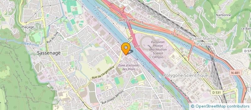 localisation de l'entreprise SERVICE 24 à SASSENAGE