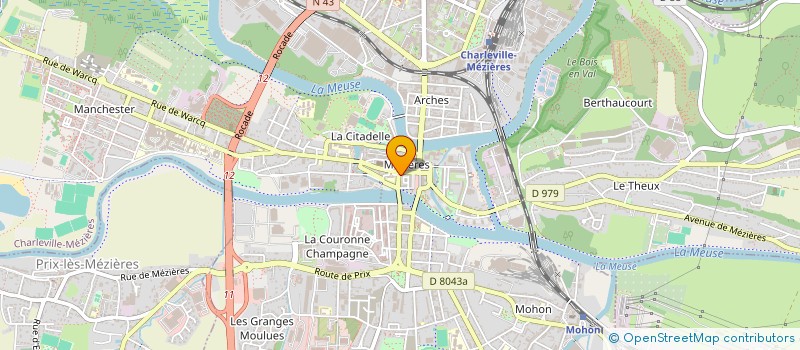 localisation de l'entreprise SERVICE 3 C  CHARLEVILLE-MEZIERES