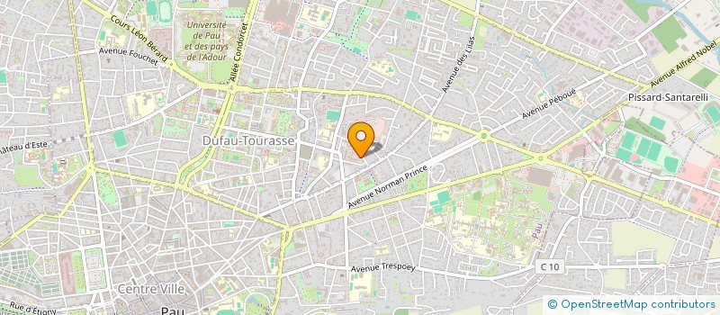 localisation de l'entreprise SERVICE + à PAU