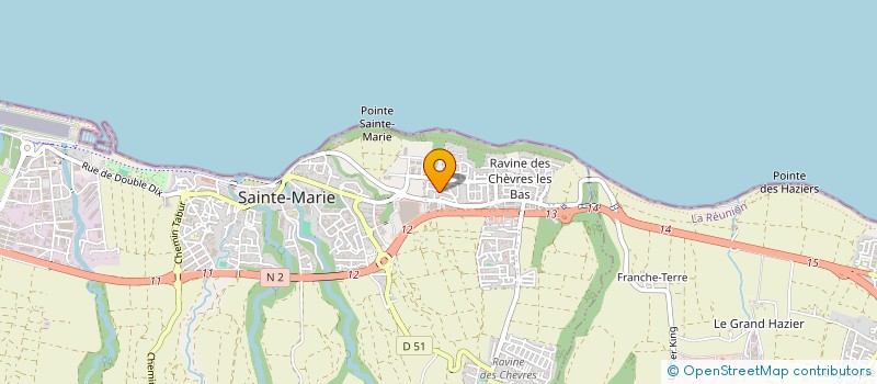 localisation de l'entreprise SERVICE+  SAINTE-MARIE