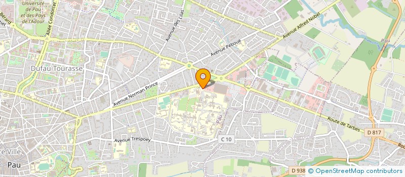 localisation de l'entreprise SERVICE A LA PERSONNE HANDICAPEE PSYCHIQUE à PAU