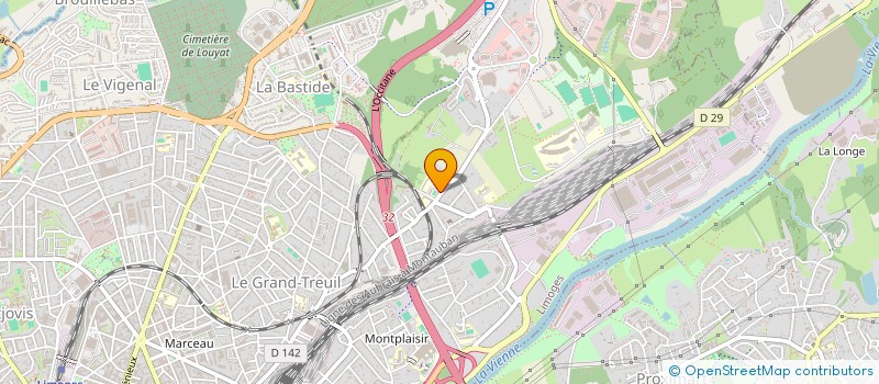 localisation de l'entreprise SERVICE ACCUEIL DE JOUR ALIS + à LIMOGES