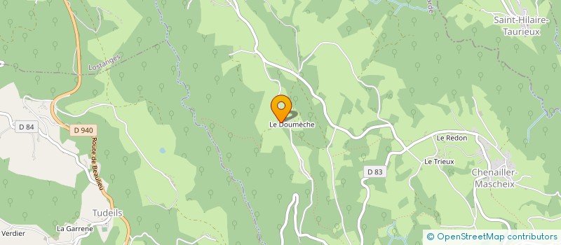 localisation de l'entreprise SERVICE ACCUEIL RECEPTION ANIMATION DU DOUX  ALTILLAC