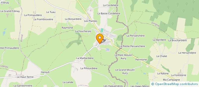 localisation de l'entreprise SERVICE ACCUEIL RESTAU ENFANTS DE PARCE à PARCE
