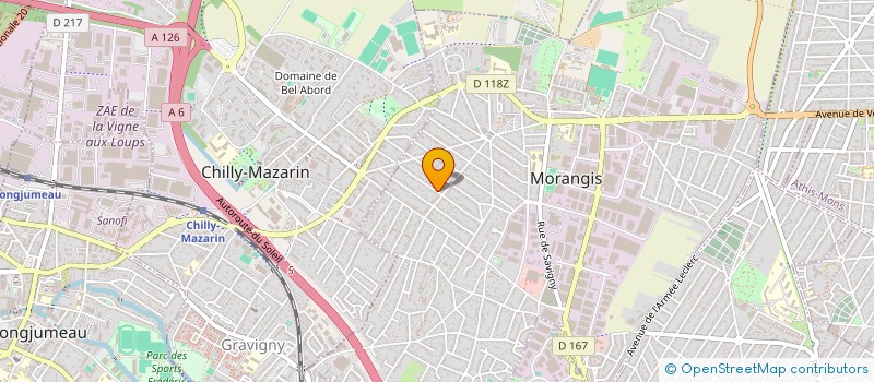 localisation de l'entreprise SERVICE ACTION PROPRETE à MORANGIS
